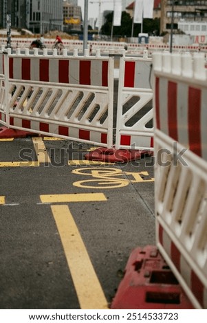 Similar – Foto Bild Fahrrad-Zone Fahrbahnbeschriftung