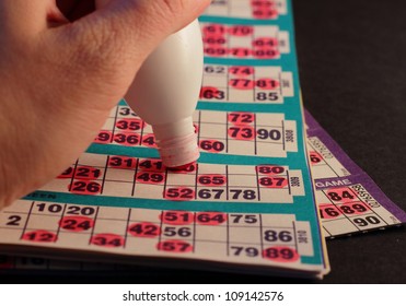 Closeup From A Bingo Game