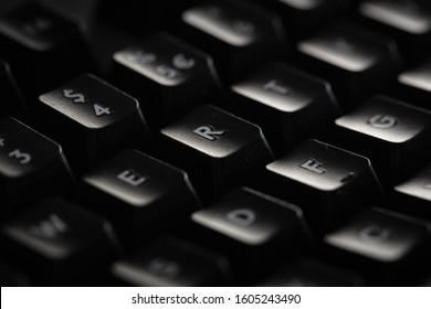 Close-up Of A Black Keyboard