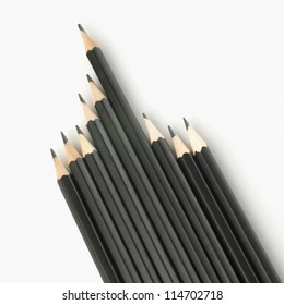 Close-up Of Black Pencils