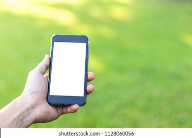 Mobile Phone Green Screen Beautiful Smart Stock Photo (Edit Now) 1079483066