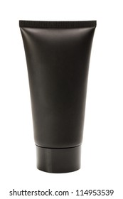 Close-up Of A Black Tube Of Moisturizer