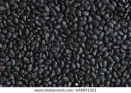 Closeup blackbean background texture.