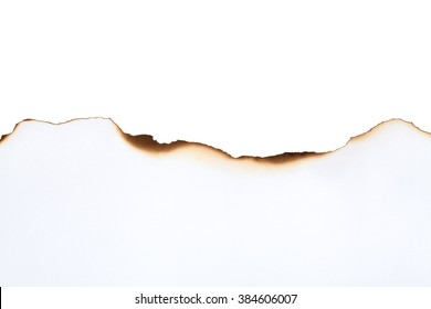 Close-up of blank burnt paper edge.