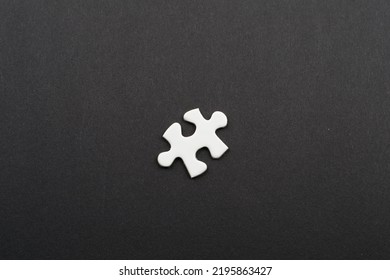 Close-up Of Blank White Puzzle Texture Background