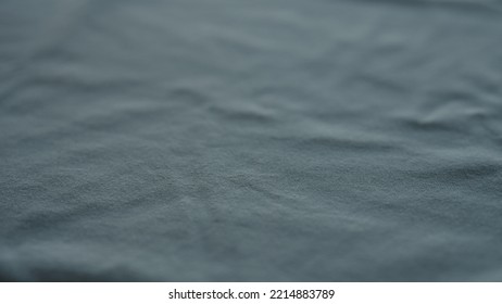 Closeup Of Blue Cotton Fabric