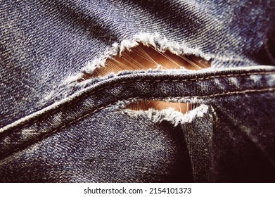 blue torn jeans