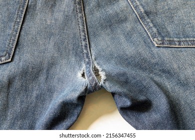 blue torn jeans