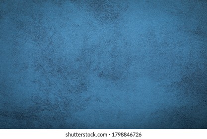 Closeup Blue Velvet Fabric Sofa Surface For Background