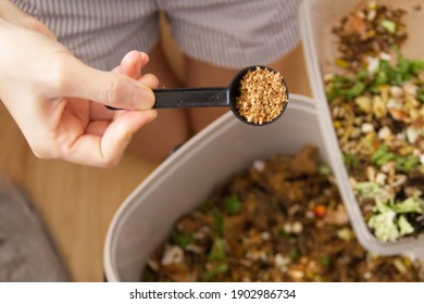 Close-up Of Bokashi Bran For Composting