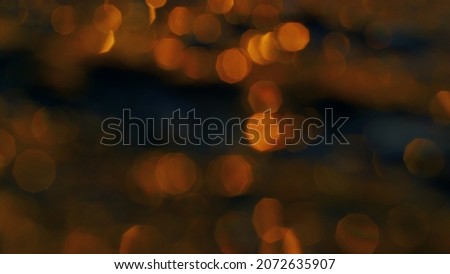 Image, Stock Photo beautiful evening light shining through window of a cottage