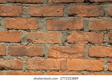 Close-Up of Brick Wall Pattern Texture