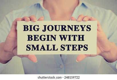 356 Big journey begin with small steps Images, Stock Photos & Vectors ...