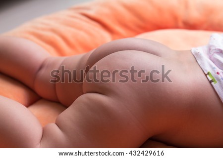 Closeup Butt Baby Newborn Newborn Baby Stock Photo (Edit ...