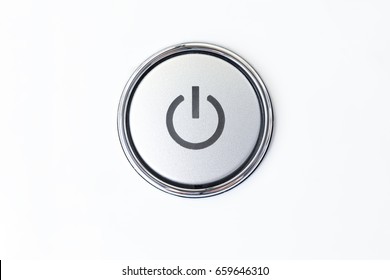 Close-up button switch on the washing machine. On-Off the washing machine.Isolated - Shutterstock ID 659646310