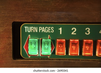 Close-up Of Buttons On A Jukebox.