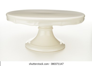 Closeup Of Cake Stand On White Background