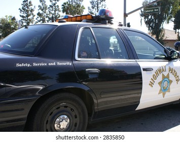 Close-up Of A California Highway Patrol Car