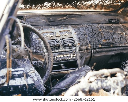 Similar – Image, Stock Photo Car wreck dashboard