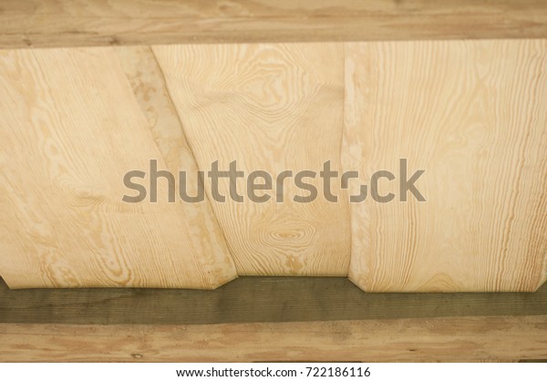 Closeup Ceiling Wooden Planks Pine Log Stock Photo Edit Now