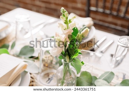 Similar – Sommerblumenstrauß mit wilden Blumen im Wohnzimmer