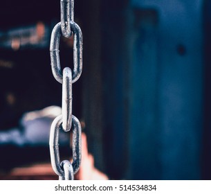 close-up of a chain