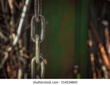 close-up of a chain