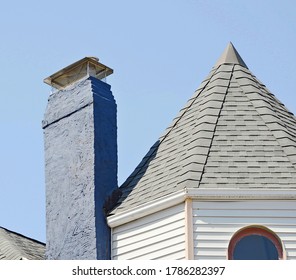 Closeup Chimney On The Roof