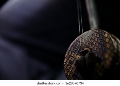 A Close-up Of The Chinese Instrument Erhu