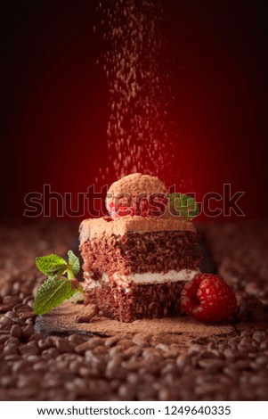 Similar – Image, Stock Photo stack of round chocolate cookies