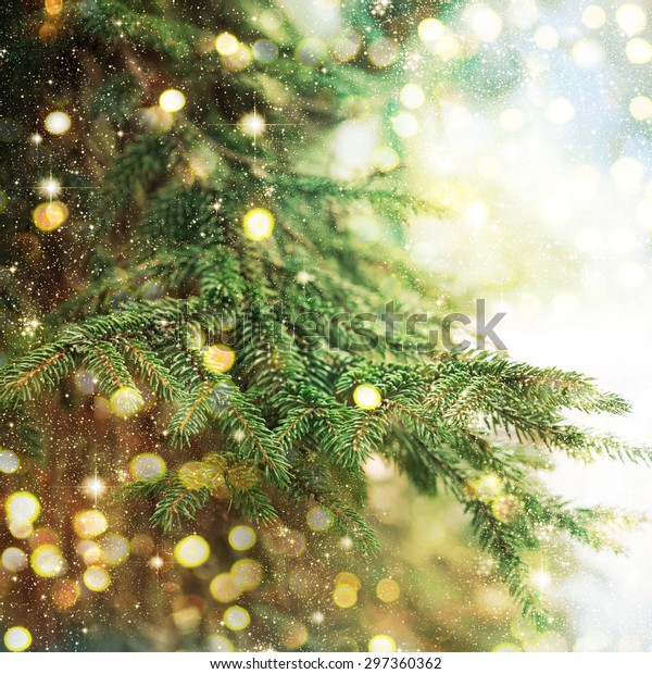 Closeup Christmastree Stock Photo (Edit Now) 297360362