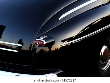 Closeup Of A Classic Vintage Car