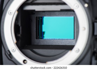 Closeup Clean Camera Sensor (CCD Or Cmos)