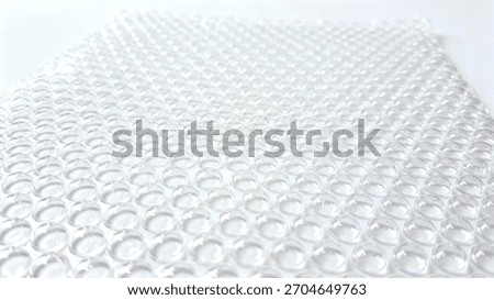 Closeup Clear Plastic Bubble Wrap