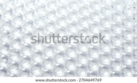 Closeup Clear Plastic Bubble Wrap