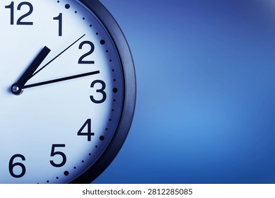 A close-up of a clock, the concept of time.
