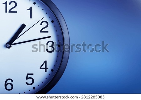 A close-up of a clock, the concept of time.