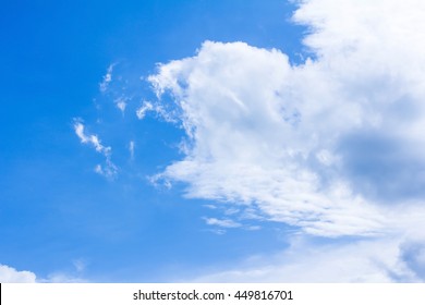 Close-up Cloud On Blue Sly