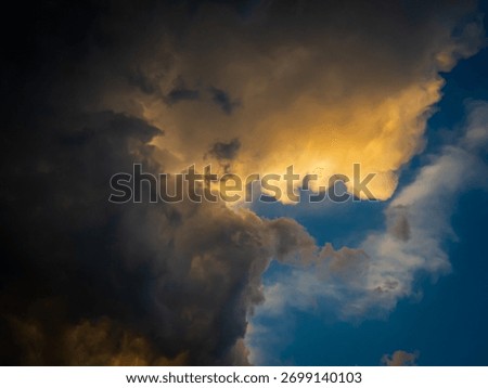A closeup of a cloudy sky