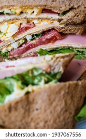 Closeup Of Clubhouse Sandwich Inside