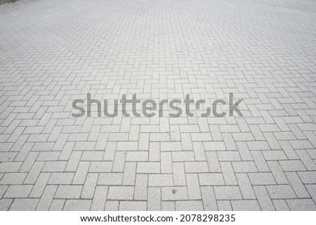 A closeup of a cobblestone road