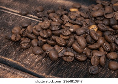 Closeup of coffee beans for background and texture. Coffee beans background. Coffebeans.