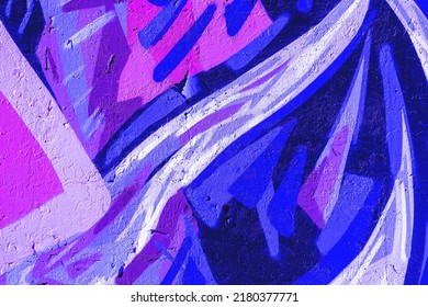Closeup of colorful pink, purple, blue urban wall texture. Modern pattern for wallpaper design. Creative modern urban city background for advertising mockups. Minimal geometric style, solid colors - Shutterstock ID 2180377771
