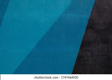 Closeup of colorful urban wall texture. Modern pattern for wallpaper design. Creative urban city background. Abstract open composition. Minimal geometric style, solid colors