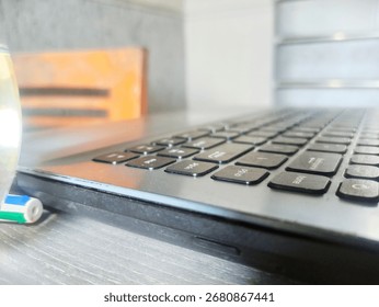 Close-up of a computer keyboard