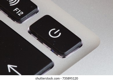 Closeup of the computer keyboard