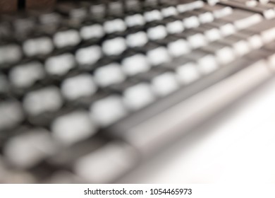 Close-up of a computer keyboard blurred background or texture