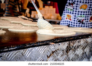 A Closeup Of A Cook Making Dough  Venezuela Food 