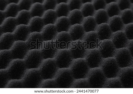 Close-up of corrugated urethane foam.