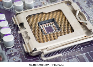 Closeup CPU Socket